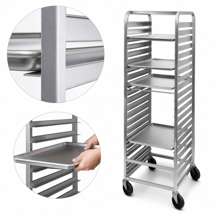 Product image #3 for Channel Manufacturing 570AC Front-Load Channel Slide Aluminum Bun Pan Rack, 39-Pan Capacity