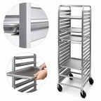 Thumbnail image #3 for Channel Manufacturing 570AC Front-Load Aluminum Bun Pan Rack, 39-Pan Capacity, 1.5-Inch Channel Spacing, 5-Inch Swivel Casters
