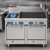 Thumbnail image #3 for Comstock-Castle 48-Inch Gas Range with 2 Open Burners, 36-Inch Char-Broiler, and 2 Space-Saver Ovens