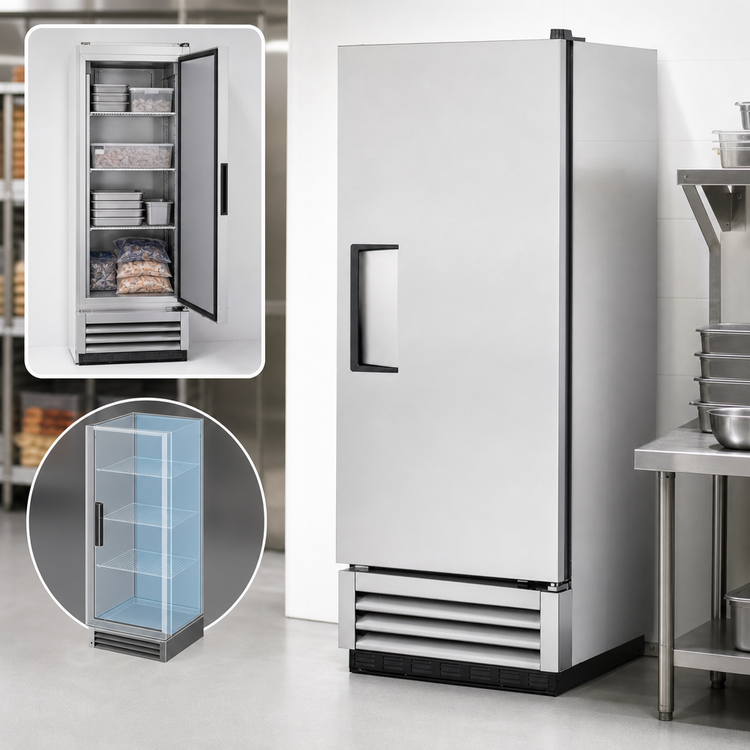 Product image #3 for True T-12F-HC One-Section Reach-In Freezer with Solid Door and -10°F Holding Temperature