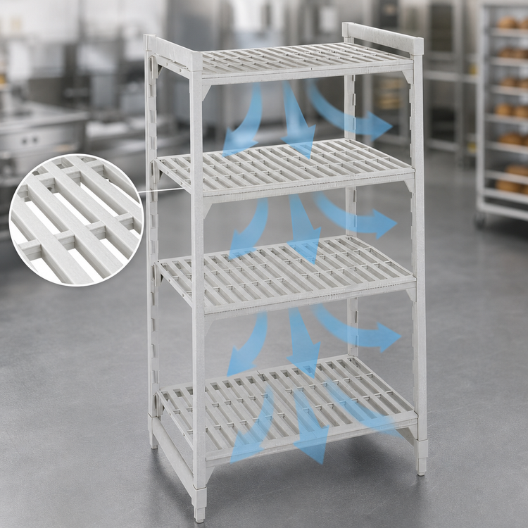 Product image #4 for Cambro Camshelving Premium 4-Shelf Vented Stationary Starter Unit