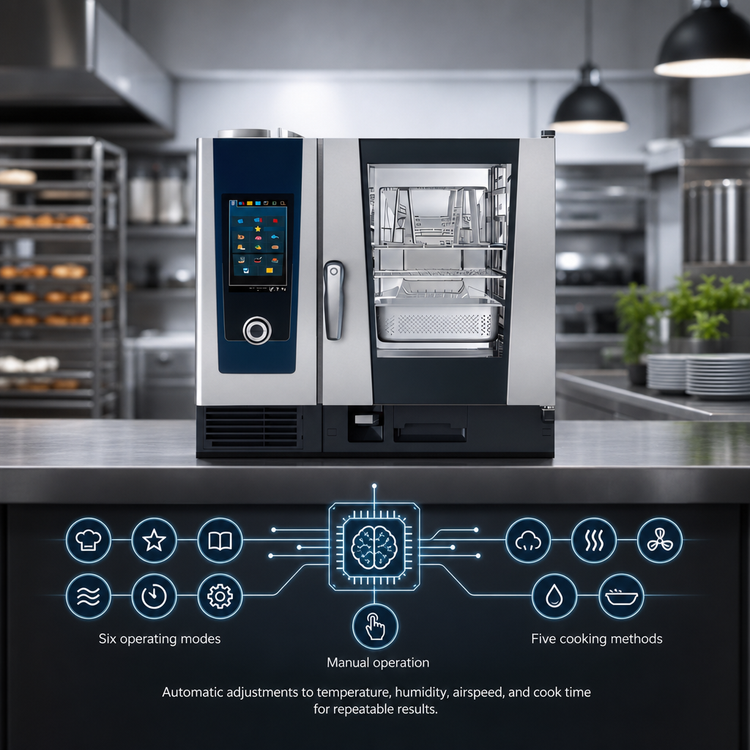 Product image #3 for RATIONAL iCombi Pro 6-Half Size Electric Combi Oven with AutoDose, 208/240V 3-Phase