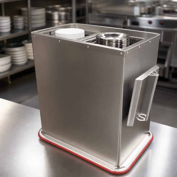 Product image #3 for Carter-Hoffmann Heated Combination Plate and Base Heater, 2-Silo Enclosed Cabinet, 208V