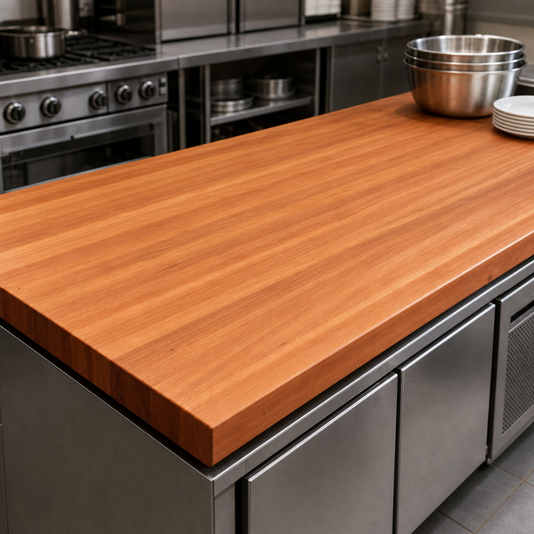 Product image #3 for Boos Block American Cherry Edge Grain Kitchen Countertop, 96-Inch x 38-Inch x 3-Inch, Varnique Finish