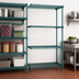 Thumbnail image #3 for EagleGard 4-Tier Add-On Wire Shelving Unit, 24W x 21D x 63H, Blue-Green Hybrid Epoxy Finish