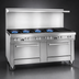Thumbnail image #3 for Southbend Ultimate 72-Inch Series Commercial Gas Range with 5 Burners, 36-Inch Charbroiler, and 2 Convection Ovens