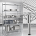 Thumbnail image #3 for Advance Tabco Special Value Heavy Duty Chrome Plated Wire Shelf, 72-Inch W x 14-Inch D