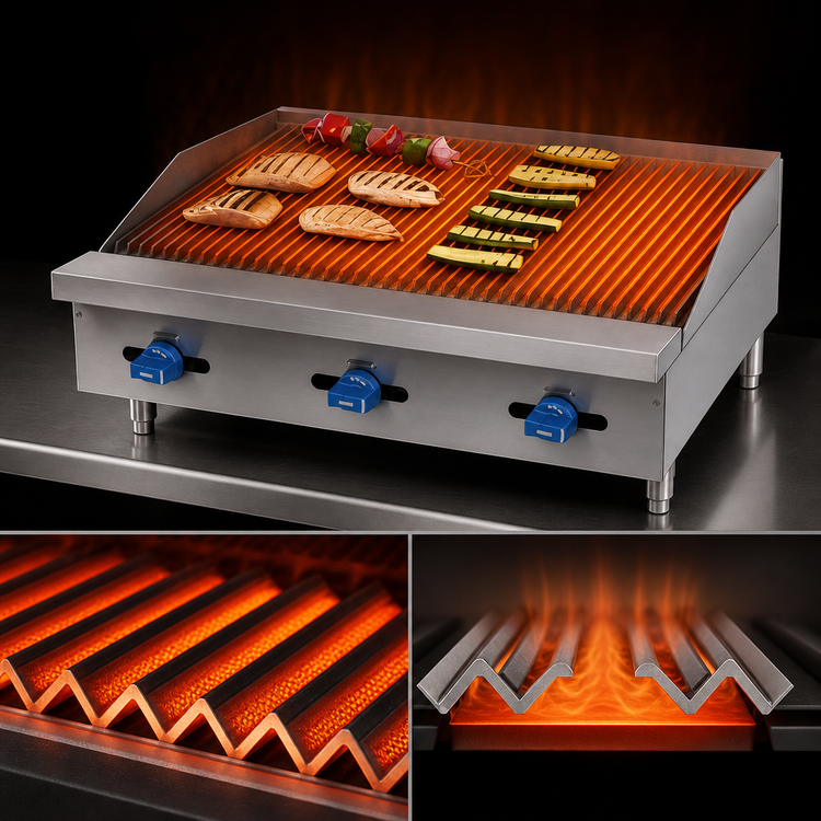 Product image #3 for Comstock-Castle Castle Series 36-Inch Countertop Gas Char-Broiler with Radiant Heat