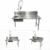 Thumbnail image #3 for 60-Inch Straight Soiled Dish Table with Right-to-Left Operation, 20 x 20 x 8-Inch Sink, and Galvanized Legs