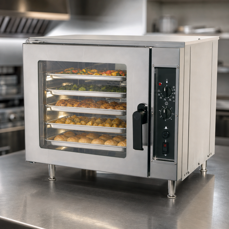 Product image #3 for NU-VU NCO5 Countertop Half-Size Standard Convection Oven, 5-Pan Capacity, Glass Door
