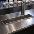 Thumbnail image #3 for Micro Matic USA DP-820D-39 Surface-Mount Stainless Steel Drip Tray Trough with Perforated Screen, 39 x 8 Inch
