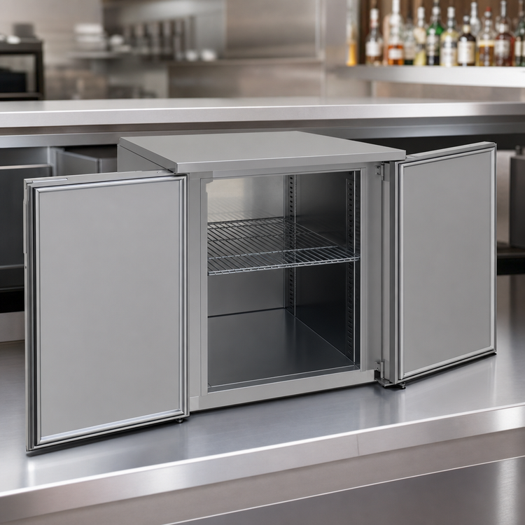 Product image #3 for Glastender 24-Inch Low-Profile Pass-Thru Back Bar Cooler, Remote Refrigeration, 1 Zone