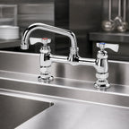 Thumbnail image #3 for Krowne Royal Series 15-806L 8-Inch Center Raised Deck-Mount Faucet with 6-Inch Swing Spout, Ceramic Valves, Low Lead