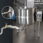 Thumbnail image #3 for Crown DLT-30 30 Gallon Direct Steam Tilting Kettle