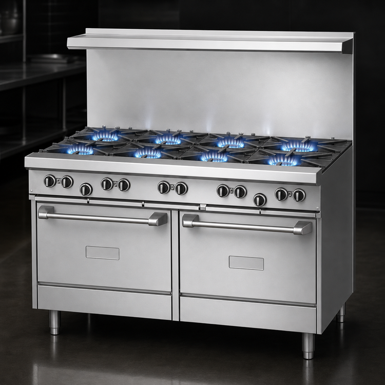 Product image #3 for Garland US Range U Series 60-Inch Gas Restaurant Range with 8 Open Burners, 12-Inch Griddle, and 2 Standard Ovens