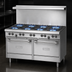 Thumbnail image #3 for Garland US Range U Series 60-Inch Gas Restaurant Range with 8 Open Burners, 12-Inch Griddle, and 2 Standard Ovens