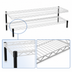 Thumbnail image #3 for Eagle Group QuadTruss 2-Tier Front Case Merchandise Cantilevered Shelving Unit, 54 x 14 x 14 Inches, White Epoxy Finish