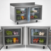 Thumbnail image #3 for Delfield 60-Inch Two-Section Refrigerated Worktop with 2 Doors and 4-Inch Backsplash