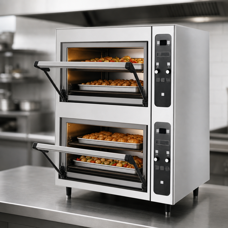 Product image #3 for Blodgett 1415 Double Countertop Electric Deck Oven