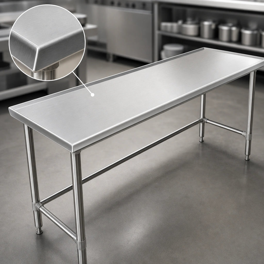 14-Gauge Stainless Steel Top