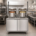 Thumbnail image #3 for Crown EMT-10-10 Electric (2) 10 Gallon Tilting Kettle Cabinet Assembly