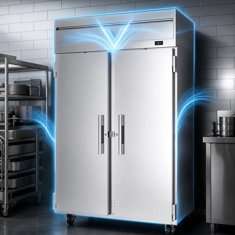 Product image #3 for Victory Elite™ Two-Section Reach-In Warming Cabinet, 45.04 Cu. Ft., Standard Depth