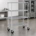 Thumbnail image #3 for Metro Super Erecta Wire Stem Caster Cart with 4 Shelves, 36 x 24 x 69 Inches