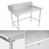 Thumbnail image #3 for John Boos 36-7/8-Inch Dish Sorting Table with 10-Inch Backsplash, 16-Gauge Stainless Steel, Open Base