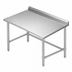 Thumbnail image #3 for 30 Inch W x 24 Inch D Stainless Steel Corner Work Table with 5 Inch Backsplash