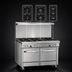 Thumbnail image #3 for Southbend Ultimate 48-Inch Commercial Gas Range with 7 Burners, Convection Oven and Cabinet Base