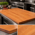 Thumbnail image #3 for Boos Block American Cherry Edge Grain Kitchen Countertop, 72 Inch x 27 Inch x 1-1/2 Inch