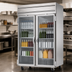 Thumbnail image #3 for Beverage-Air Horizon Series Two-Section Glass Door Reach-In Refrigerator, 46.88 Cu. Ft., Top-Mounted Self-Contained
