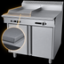 Thumbnail image #3 for Garland Cuisine Series Heavy Duty 36-Inch Gas Combination Top Range with 18-Inch Griddle, 18-Inch Hot Top, and Open Cabinet Base