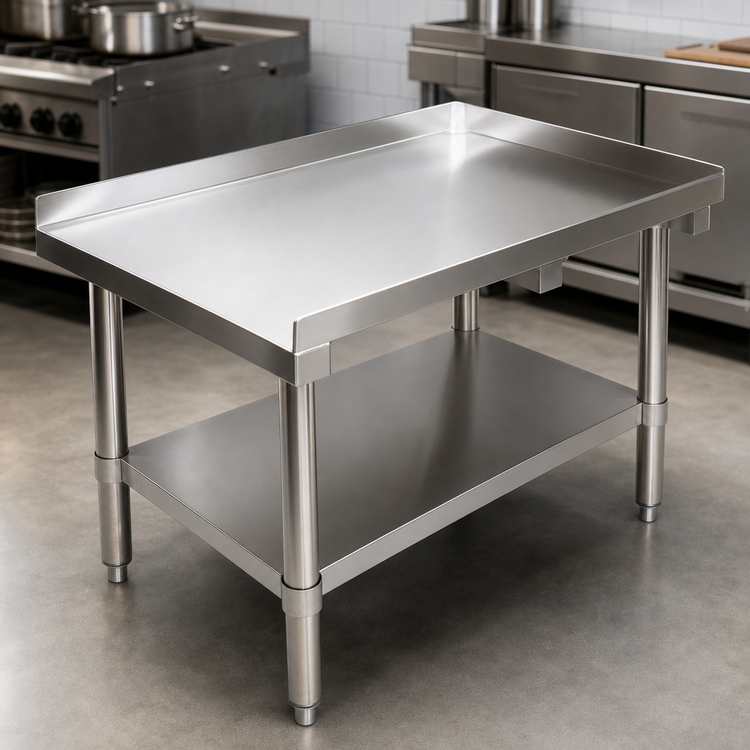 Product image #3 for Premium 36-1/2-Inch Stainless Steel Equipment Stand with Adjustable Undershelf