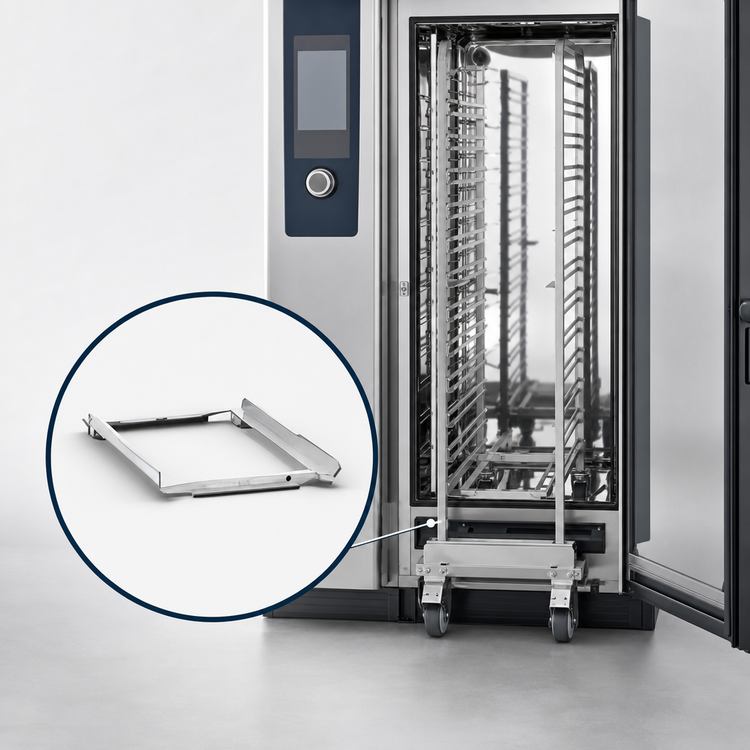 Product image #3 for RATIONAL Combi-Duo Half-Size Run-In Rail for Mobile Oven Racks and Plate Racks