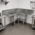 Thumbnail image #3 for John Boos E-Series 57-Inch 3-Compartment Corner Sink with Dual 18-Inch Drainboards, 18-Gauge Stainless Steel
