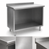 Thumbnail image #3 for Eagle Spec-Master Open Front Cabinet Base Work Table, 84 x 24 Inch, 14/304 Stainless Steel Top
