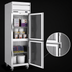 Thumbnail image #3 for Beverage-Air Horizon Series One-Section Reach-In Display Freezer, 21.06 Cu. Ft., Half Glass Doors, Top-Mounted Self-Contained Refrigeration