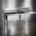 Thumbnail image #3 for Spec-Master SFN3052-3-18-14/3 Three Compartment Supermarket Meat Platter Sink with Dual 18-Inch Drainboards