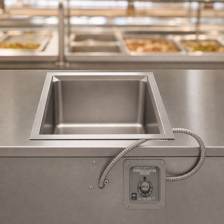 Product image #3 for Wells MOD-100 Top-Mount Drop-In Electric Hot Well Food Warmer, 1 Full-Size Pan Opening