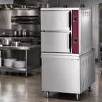Thumbnail image #3 for Crown GCX-10-36 Two-Compartment Gas Convection Steamer with 36-Inch Cabinet Base