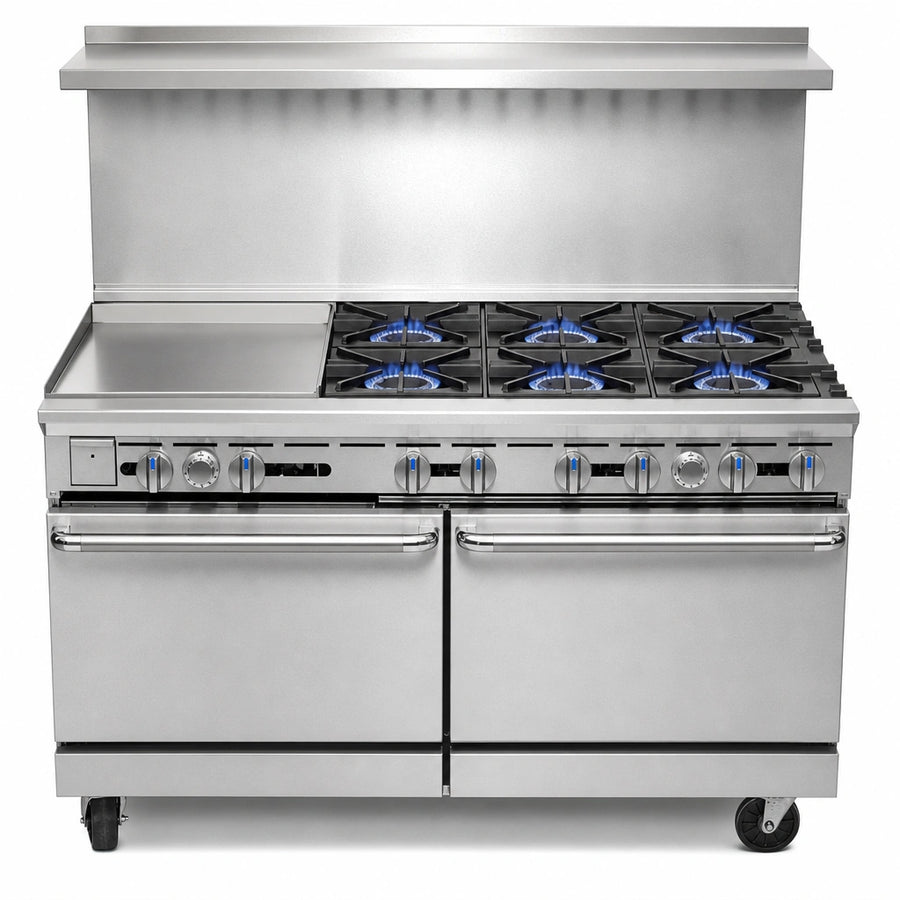 Six Open Burners