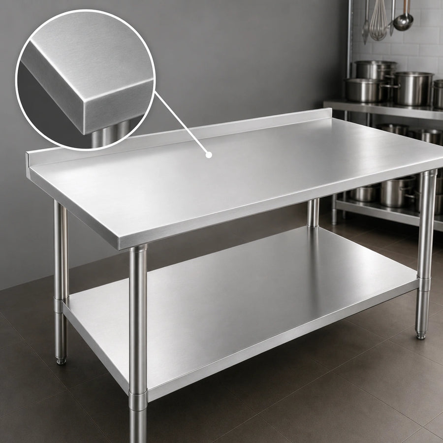 16-Gauge Stainless Steel Top