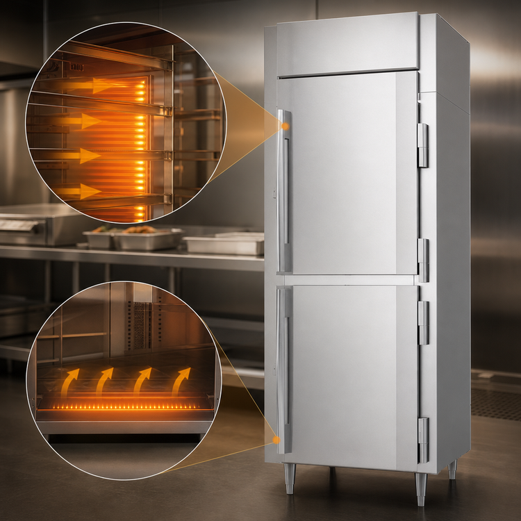 Product image #3 for Victory UltraSpec HS-1D-1-EW-PT-HD Extra Wide Pass-Thru Solid Half-Door Heated Holding Cabinet