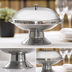 Thumbnail image #3 for 8-1/2 Inch Footed Polished 18/8 Stainless Steel Compote Dish, Dozen