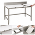 Thumbnail image #3 for Eagle Group Open Base Stainless Steel Poly Top Trimming Table, 108-Inch W x 36-Inch D