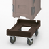 Thumbnail image #4 for Cambro Camdolly Open Frame Food Carrier Dolly, 300 lb Capacity, Dark Brown