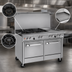 Thumbnail image #3 for Ultimate 48-Inch Gas Restaurant Range with Star/Sauté Burner, Non-Clog Burner, 36-Inch Griddle, Convection Oven and Cabinet Base