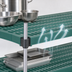 Thumbnail image #3 for QuadPLUS 72 Inch x 24 Inch Green Polymer Louvered Shelf Mat with MICROGARD Antimicrobial Protection