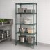 Thumbnail image #4 for Metro Super Adjustable Super Erecta Stationary Wire Shelving Starter Unit, 24W x 24D x 63H, 4 Shelves, Metroseal 3 Green Epoxy Coated
